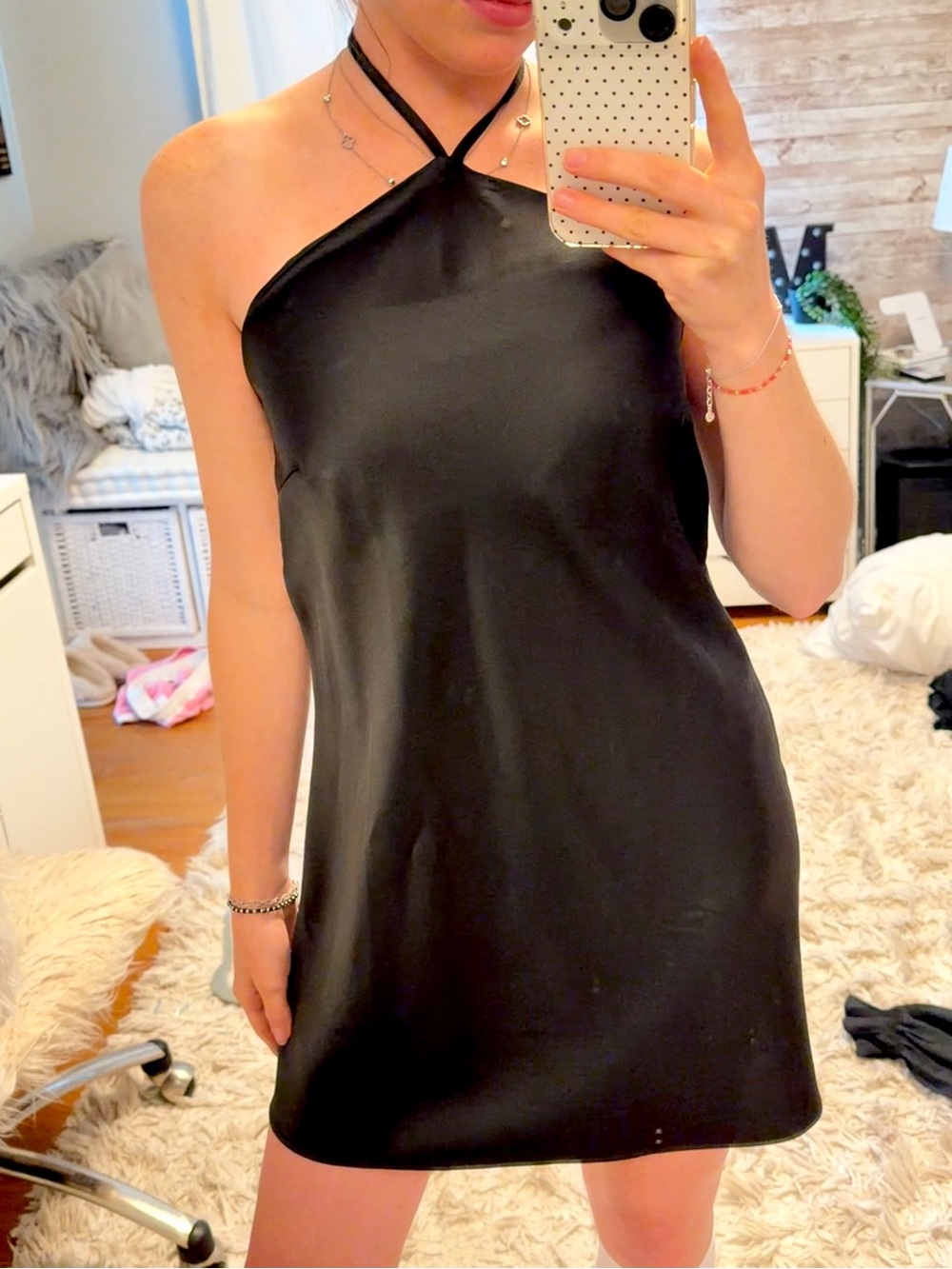 Alter’d State Black Halter Mini Dress